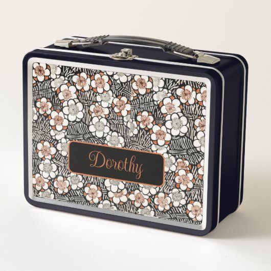 Japans zwart-wit flessenpatroon op maat (Voorkant)