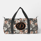 Japans zwart-wit flessenpatroon op maat plunjezak (Voorkant)