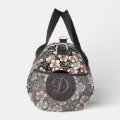 Japans zwart-wit flessenpatroon op maat plunjezak (Rechts)