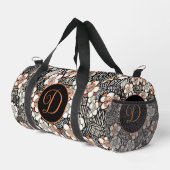 Japans zwart-wit flessenpatroon op maat plunjezak (Rechterhoek)