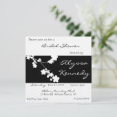 Japans zwart-wit Vrijgezellenfeest nodigt uit Kaart (Staand voorkant)