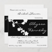 Japans zwart-wit Vrijgezellenfeest nodigt uit Kaart (Voorkant / Achterkant)