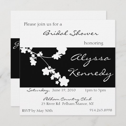 Japans zwart-wit Vrijgezellenfeest nodigt uit Kaart (Voorkant / Achterkant)