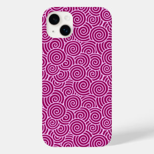 Japans zwenkpatroon - Bourgogne en bleek roze Case-Mate iPhone Case
