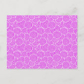 Japans zwenkpatroon - orchidee en wit briefkaart (Voorkant)