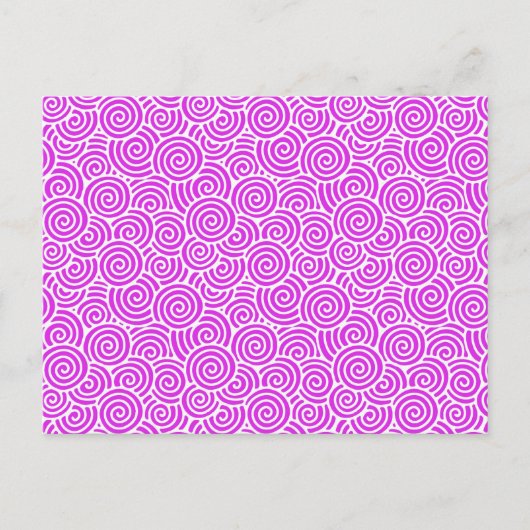 Japans zwenkpatroon - orchidee en wit briefkaart (Voorkant)