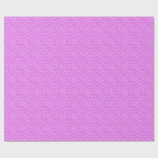 Japans zwenkpatroon - orchidee en wit cadeaupapier (Vlak)