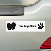 Japanse チ ン bumpersticker (Op auto)
