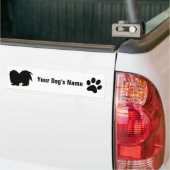 Japanse チ ン bumpersticker (Op Truck)