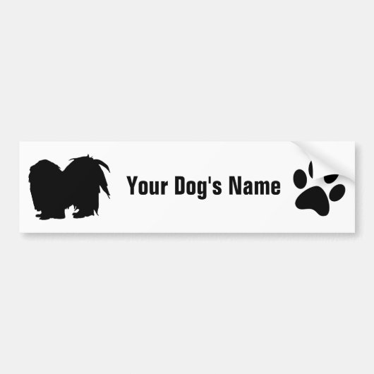 Japanse チ ン bumpersticker (Voorkant)