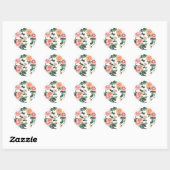 Japanse aanloopcirkel ronde sticker (Vel)