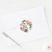 Japanse aanloopcirkel ronde sticker (Envelop)