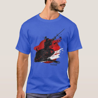 Japanse aanslag op Samurai Warrior Katana T-shirt