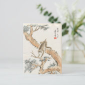 Japanse aap briefkaart (Staand voorkant)