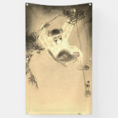 JAPANSE AAP IN BAMBOE VINYL Banner W/GROMMET (Verticaal)