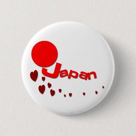 Japanse aardbeving ronde button 5,7 cm