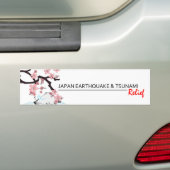 *Japanse aardbeving/tsunami-hulpverlening * bumper Bumpersticker (Op auto)