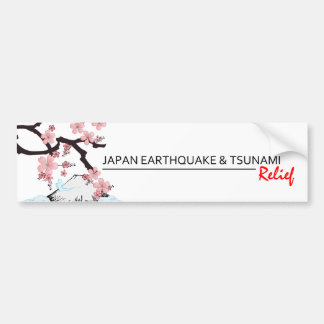 *Japanse aardbeving/tsunami-hulpverlening * bumper Bumpersticker