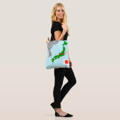 Japanse aardbevingskaart tote bag