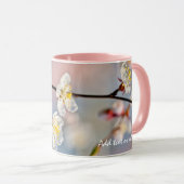 Japanse abrikozenbloemen mok (Voorkant rechts)