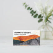 Japanse Abstracte handgetekende kunst Visitekaartje (Staand voorkant)