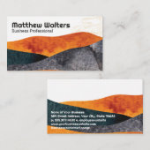 Japanse Abstracte handgetekende kunst Visitekaartje (Voorkant / Achterkant)