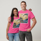 Japanse achtergrond actief t-shirt (Unisex)
