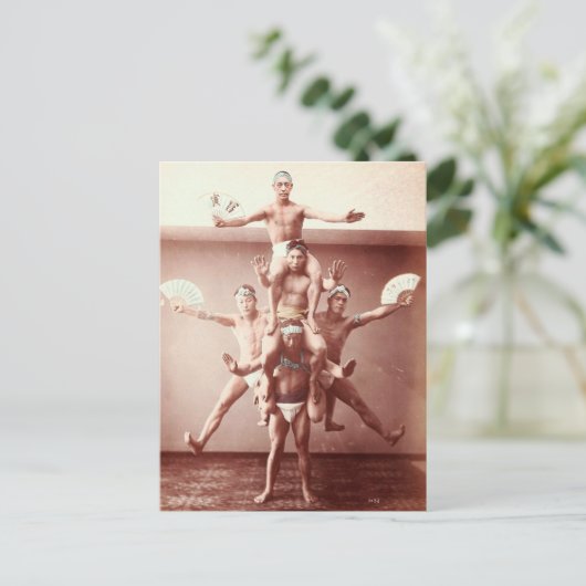Japanse Acrobat Briefkaart (Staand voorkant)