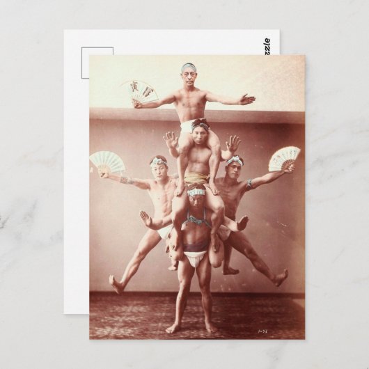  Japanse Acrobat Briefkaart (Voorkant / Achterkant)