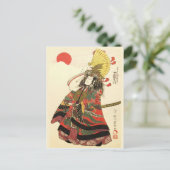 Japanse Actor als militair leider van Samurai Briefkaart (Staand voorkant)