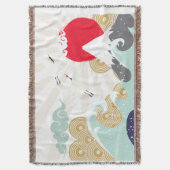 japanse afbeelding van de bergzon deken (Voorkant Verticaal)