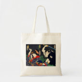 Japanse afbeelding van een man dat een vrouw aanva tote bag (Voorkant)