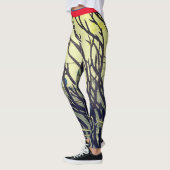 JAPANSE AFDRUK VAN TAKKEN GEDRUKTE LEGGINGS (Links)