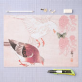 JAPANSE AFDRUKWEEFSELPAPIER MET WITTE DOVE TISSUEPAPIER (Craft)