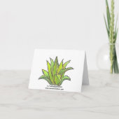 Japanse agave notecard kaart (Achterkant)