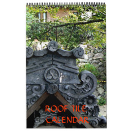 Japanse agenda voor dakpannen kalender