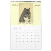 japanse akita dog portretteert realistische kunst kalender (Feb 2026)