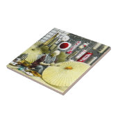 Japanse ambachtsman Umbrella Maker No. 2  Tegeltje (Zijkant)