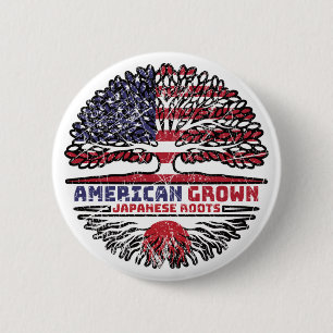 Japanse Amerikaanse Amerikaanse Amerikaanse Amerik Ronde Button 5,7 Cm