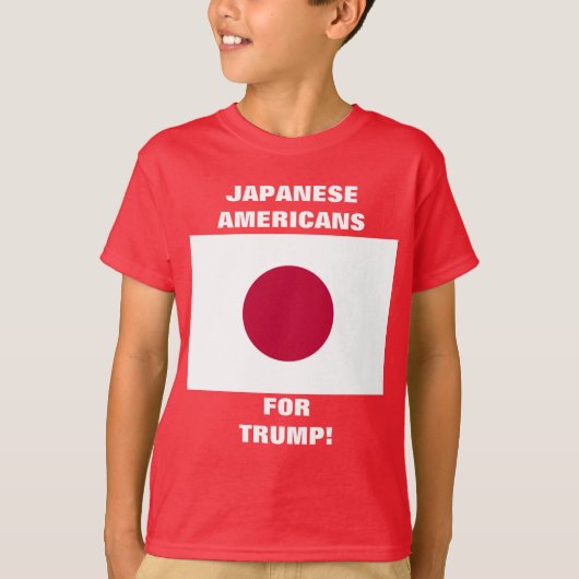 JAPANSE AMERIKANEN VOOR TRUMP! T-SHIRT (Voorkant)