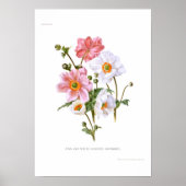 Japanse anemonen poster (Voorkant)