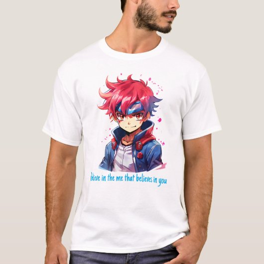Japanse anime geloven in mij t-shirt (Voorkant)
