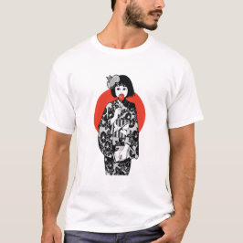 Japanse Anime Kawai Kimono Girl Mannen T-Shirt