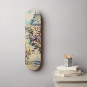 Japanse Anime Meisje Japan Kersenbloesem Persoonlijk Skateboard