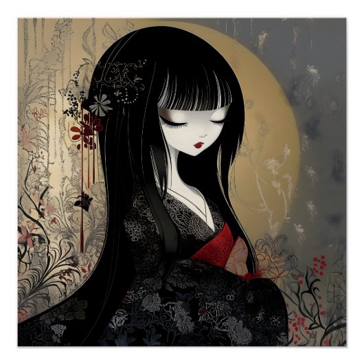 japanse anime queen perfect poster (Voorkant)