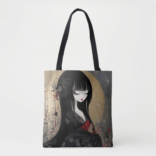 japanse anime queen tote bag (Voorkant)