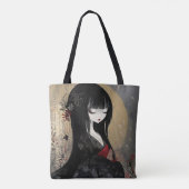 japanse anime queen tote bag (Achterkant)