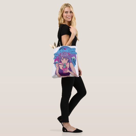 Japanse anime Ramen Tote Bag (Op model)