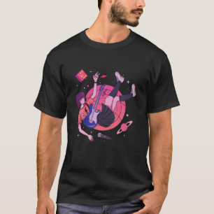 Japanse Anime Rock Girl - Japanse esthetische gita T-shirt