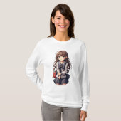 Japanse Anime Scholier T-shirt (Voorkant volledig)